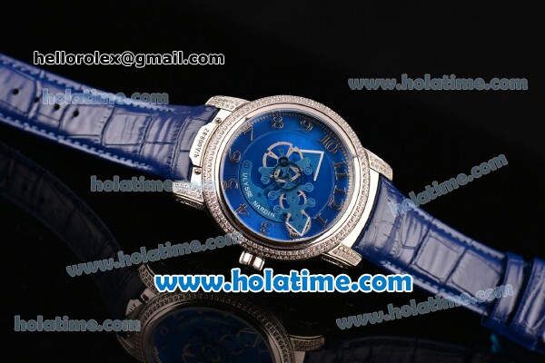 Ulysse Nardin Freak Automatic Steel/Diamond Case with Blue Dial and Blue Leather Strap (EF) - Click Image to Close